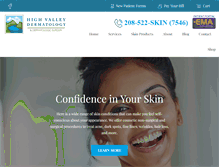 Tablet Screenshot of highvalleydermatology.com